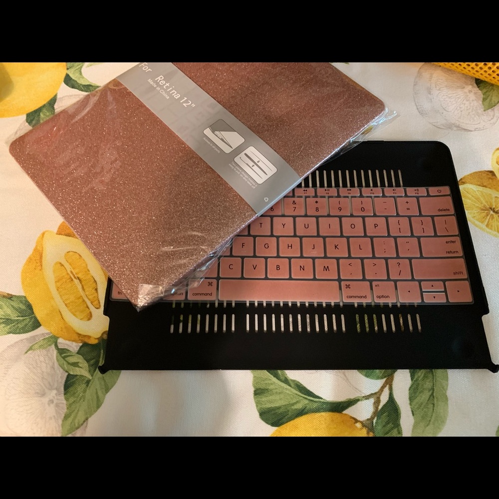 cute pink & sparkly macbook case